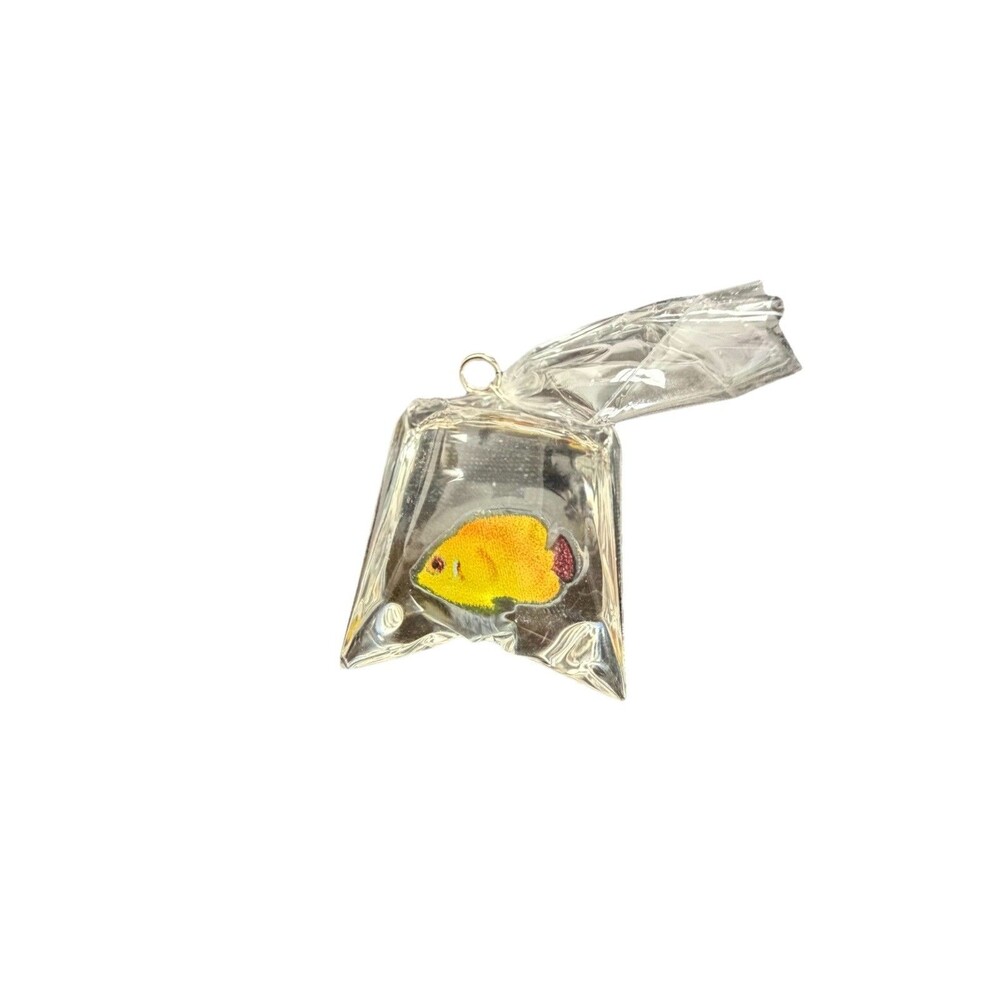 Fish Keychains Clear Fish Keyring Goldfish Bag Pendant Goldfish Keychain Gift 3D